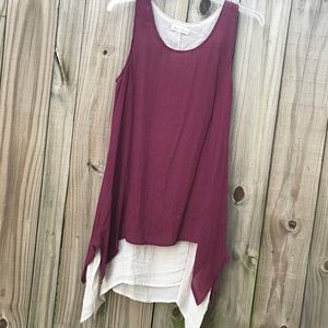 Teal Dove layered dress